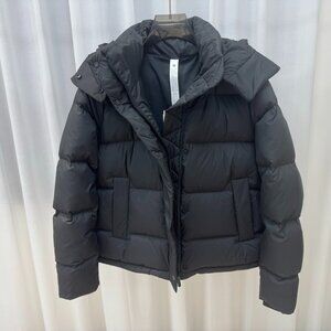 𝗹𝘂𝗹𝘂𝗹𝗲𝗺𝗼𝗻 Winder Puff Black women's short down jacket